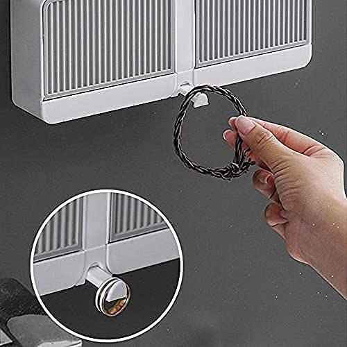 ATHA حامل صابون حائط مفرد ATHA مع شبكة | غطاء صابون لاصق بلاستيكي مع تصريف حامل صابون مزدوج صينية حامل صابون لحفظ الصابون للحمام (متعدد الألوان) (1 شبكة) - Image 4