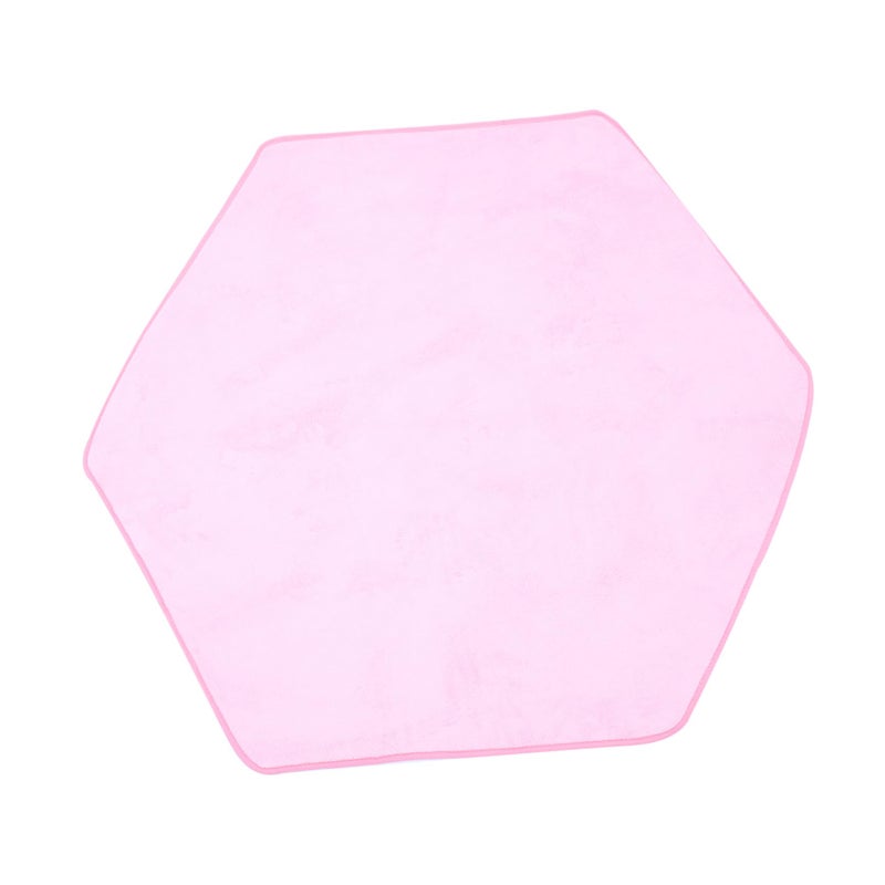 Hexagonal Non Slip Floor Mat Pink Play Rug Nursery Carpet For Baby Crawling - Image 2
