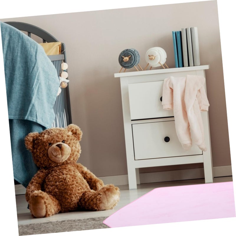 Hexagonal Non Slip Floor Mat Pink Play Rug Nursery Carpet For Baby Crawling - Image 5