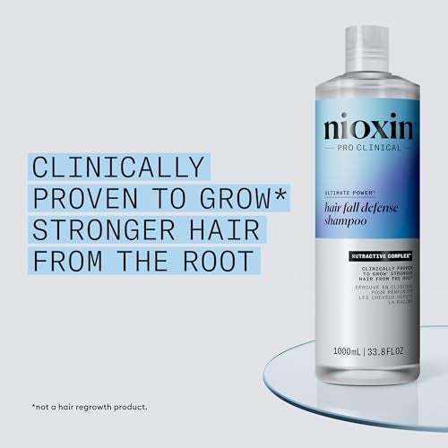 Nioxin Hair Fall Defense Shampoo | Activates Hair Follicles for Visibly Less Hair Loss | With Niacinamide, Caffeine, Lauric Acid, and Sandalore | 33.8 Fl Oz. - Image 3