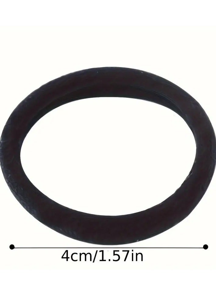 Ucanbe Black Basic Girl Scrunchies Available in Packs of 50pcs; Simple High-Elastic Rubber Band Hair Accessories.  - Image 3
