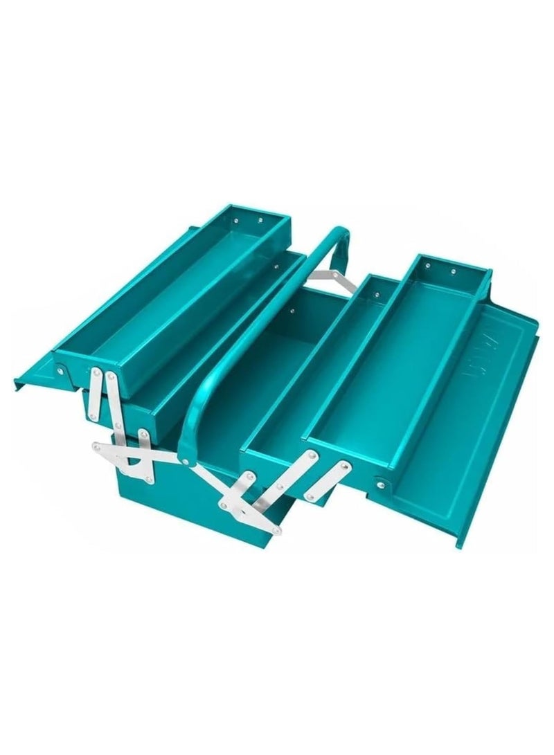 TOTAL 3 Drawer Metal Tool Box Tool Organizer - Premium Garage Tool Case for Home, Company, and Workshop Use - Compact 404x200x205mm - Image 1