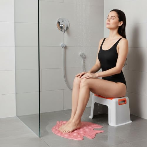 CIPLA PLAST Anti-Skid/Anti-Slip Rubber Fish Tub Mat/Bath Mat (Fuscia Pink) - Image 4