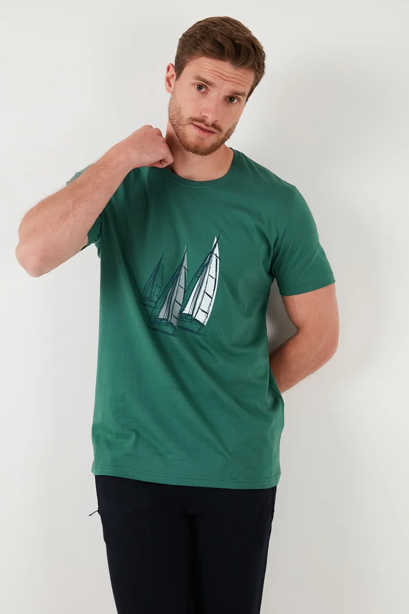 Buratti Cotton Slim Fit Crew Neck T Shirt Men's T Shirt 646R7810