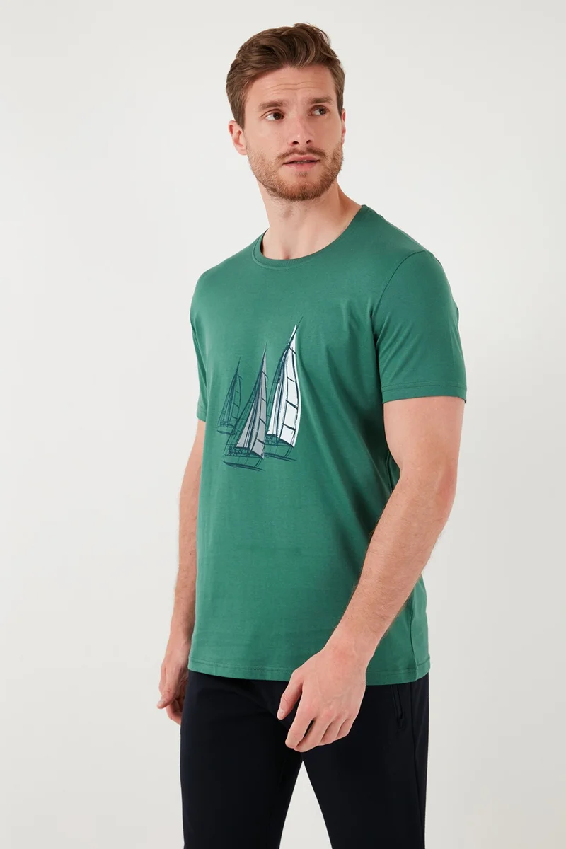 Buratti Cotton Slim Fit Crew Neck T Shirt Men's T Shirt 646R7810
