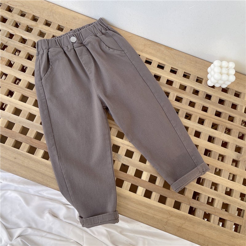 Boys And Girls Fashion Loose Casual Pants Harem Pants Spring & Fall Trendy Pants For Small And Medium-Sized Children - Image 1