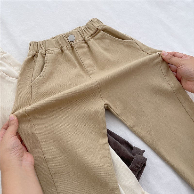 Boys And Girls Fashion Loose Casual Pants Harem Pants Spring & Fall Trendy Pants For Small And Medium-Sized Children - Image 5
