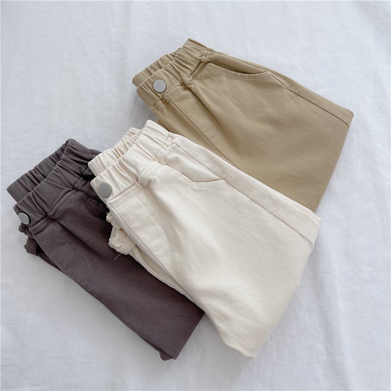 Boys And Girls Fashion Loose Casual Pants Harem Pants Spring & Fall Trendy Pants For Small And Medium-Sized Children - Image 4