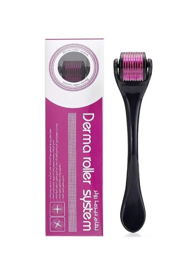 Derma Roller 0.75 mm Derma Roller 540 Needles Hair Growth Roller,Titanium Micro Wrinkle Anti Aging Acne Scar Stretch Mark Treatment Micro Needling Face Care Massage Tool with Transparent Box - Image 1