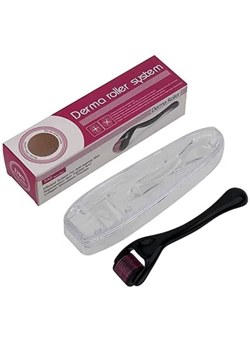 Derma Roller 0.75 mm Derma Roller 540 Needles Hair Growth Roller,Titanium Micro Wrinkle Anti Aging Acne Scar Stretch Mark Treatment Micro Needling Face Care Massage Tool with Transparent Box - Image 5