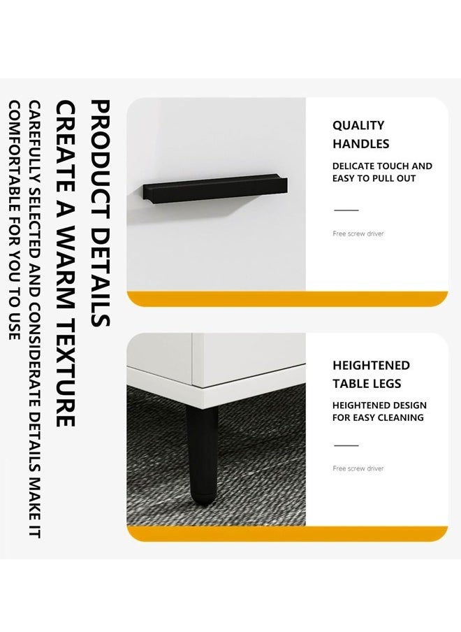Raffine Modern Length Retractable Design Home Office Desk Multifunction Table Built in CPU Storage Rack Computer Desk Workstation with 3 Drawers 120x60x75 cm  - Image 5