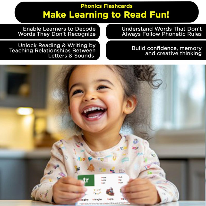 ثينك تانك سكولير بطاقات فلاش Think Tank Scholar Phonics + البادئات واللاحقات (1000+ كلمة) 122 سماع الصوت 6 طرق تدريس و6 ألعاب تعليمية ممتعة - مرحلة ما قبل المدرسة ورياض الأطفال الصف الأول والثاني والثالث في المنزل للأعمار من 4 إلى 8 سنوات - Image 3