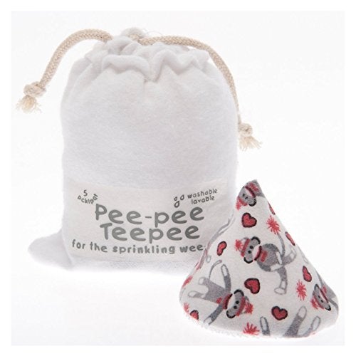Beba Bean Pee-Pee Teepee Sock Monkey White - Cello Bag - Image 2
