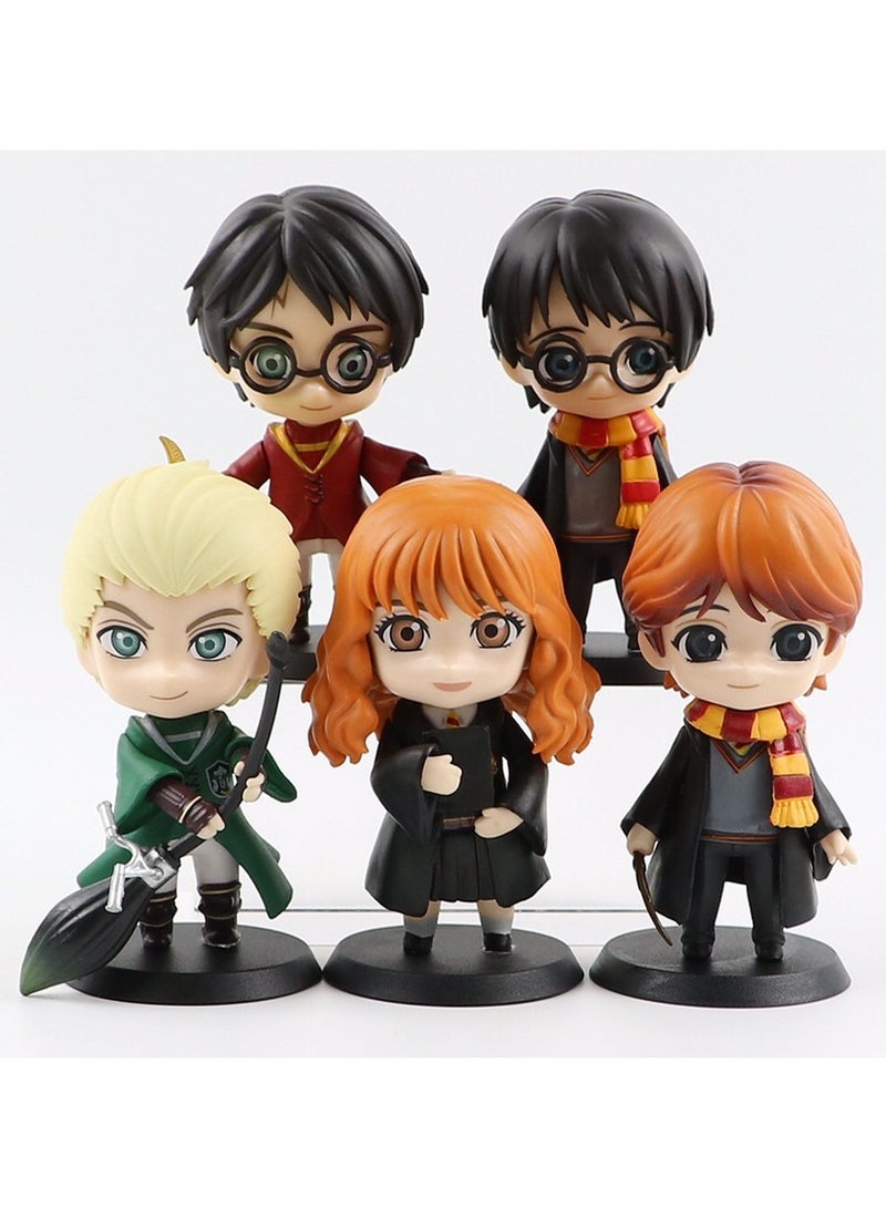 5-Piece Action Figures Sets 10cm, Anime Cartoon Small Figurines Toys, Collectible Ornaments for Birthday Holiday Party Favors Supplies, Cake Cupcake Toppers, Car, Micro Landscape - Image 4