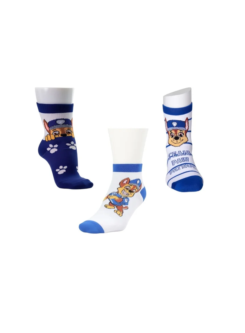 PAW PATROL 3 PAIRS | PAW PATROL ANKLET SOCKS 78% COTTON| 18% POLYESTER | 4% ELASTANE
