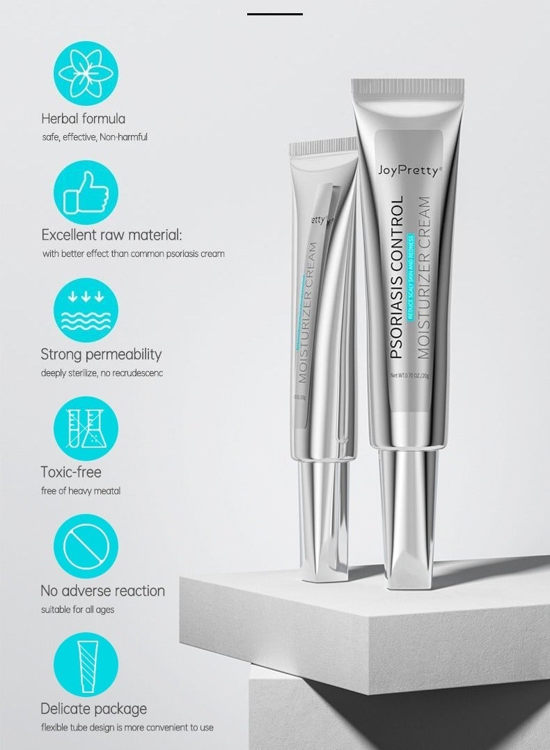 JoyPretty Psoriasis Relief Cream , Anti-Bacterial Moisturizer for Scaly Skin & Redness â Natural Herbal Cream for Eczema, Dermatitis, Psoriasis, and Vitiligo â Unisex (20g) - Image 3