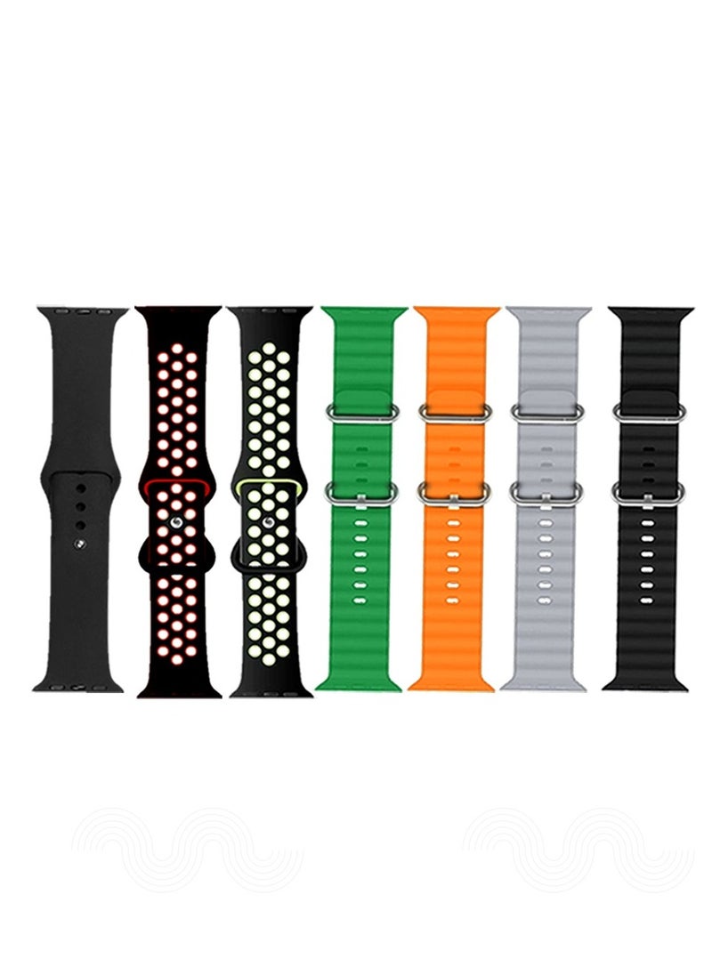 Generic - ULTRA 8 watch + earphone with 7 bands and transparent cover - Image 1