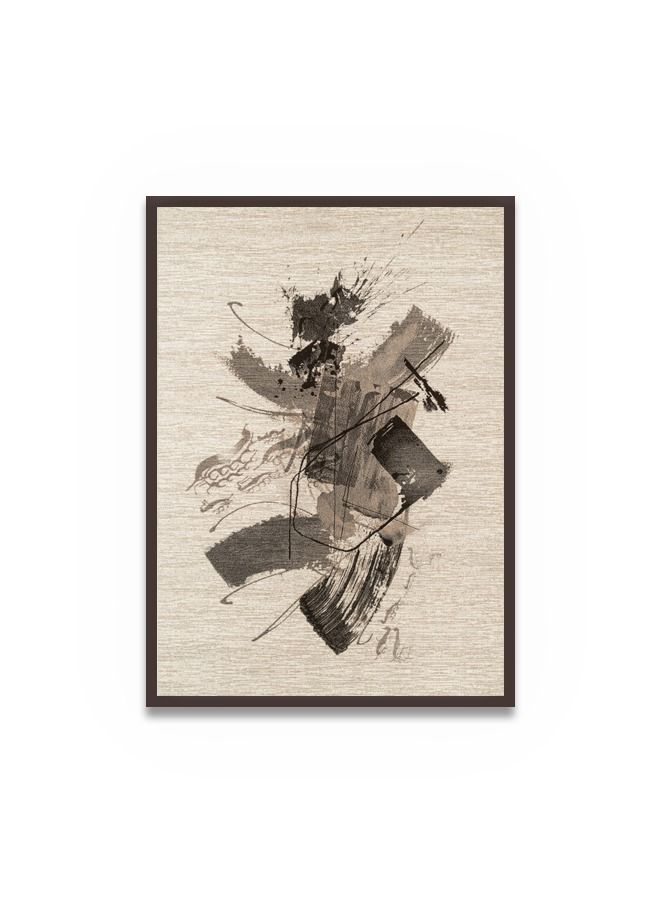 Marktna Canvas Wall Art For Wall Decoration Modern Design With A Hollow Brown Frame Size 120x80cm One Piece - Image 2