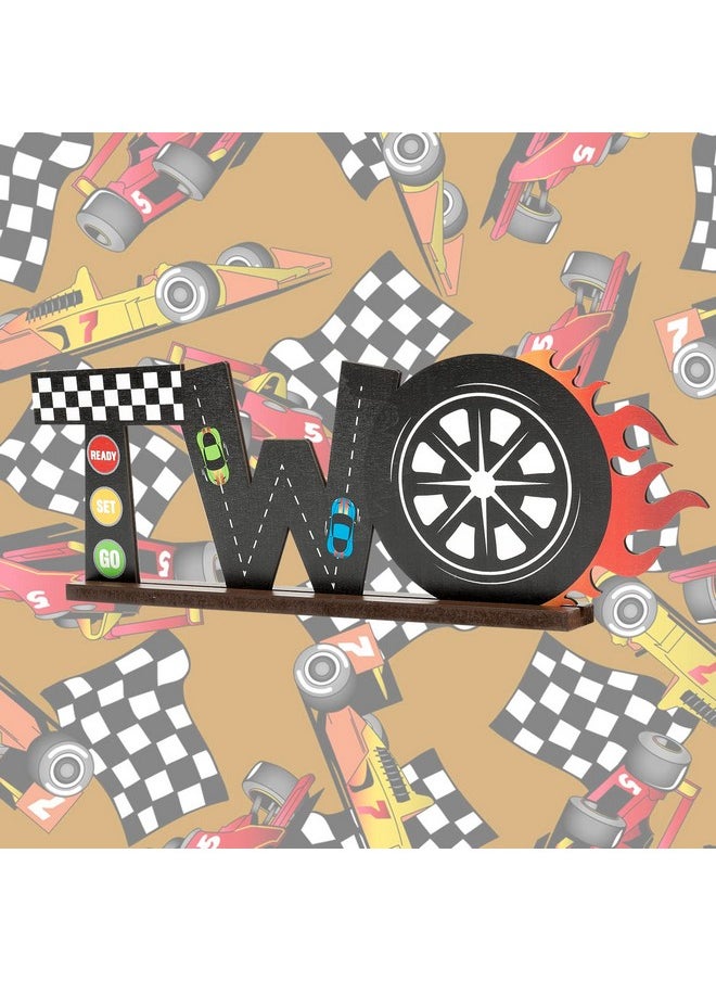 Race Car Two Letter Sign Wooden Table Centerpiece Let’S Go Racing Checkered Theme 2Nd Party Supplies Decoration Milestone Cake Smash Photo Props For Kids Boys Two Years Old Birthday - pzsku/Z6A2198F29596DF869CAFZ/45/_/1732777446/a52766b8-4257-4488-9e5f-0d55c170af1d