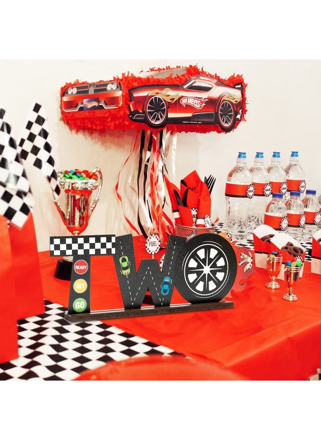 Race Car Two Letter Sign Wooden Table Centerpiece Let’S Go Racing Checkered Theme 2Nd Party Supplies Decoration Milestone Cake Smash Photo Props For Kids Boys Two Years Old Birthday - pzsku/Z6A2198F29596DF869CAFZ/45/_/1732777448/8738595c-0a6f-475f-86d8-6f478c566e4a