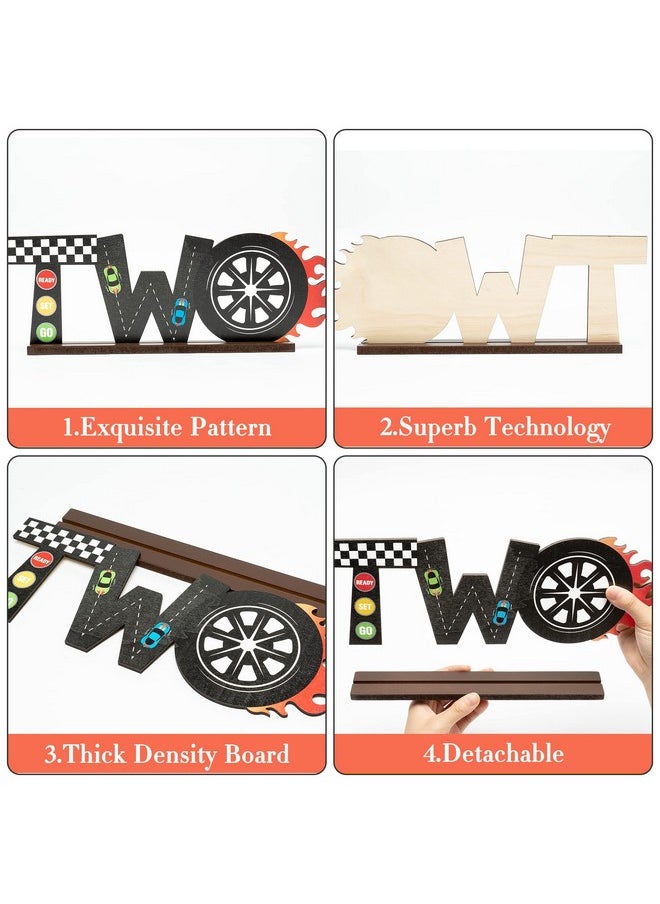 Race Car Two Letter Sign Wooden Table Centerpiece Let’S Go Racing Checkered Theme 2Nd Party Supplies Decoration Milestone Cake Smash Photo Props For Kids Boys Two Years Old Birthday - pzsku/Z6A2198F29596DF869CAFZ/45/_/1732777449/3432c2a5-c156-48ea-adf8-b2d631043070