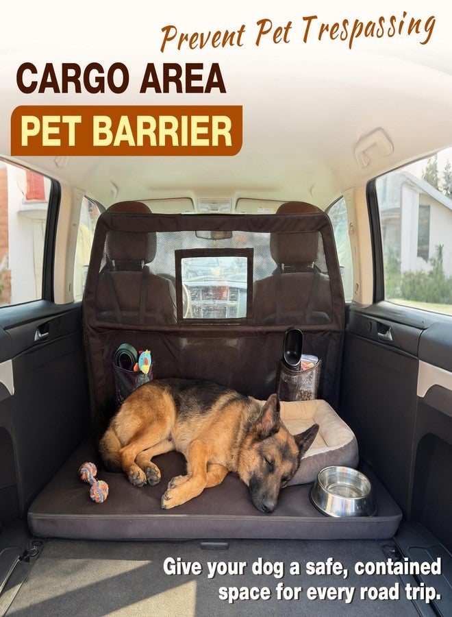 Loyala Dog Car Barriers for SUVs Trucks Cars Adjustable Dog Car Divider Pet Car Barrier for Back Seat Pet Barrier Universal-Fit Safety Travel Accessory 50" W x 56" W x 32" H - Image 4