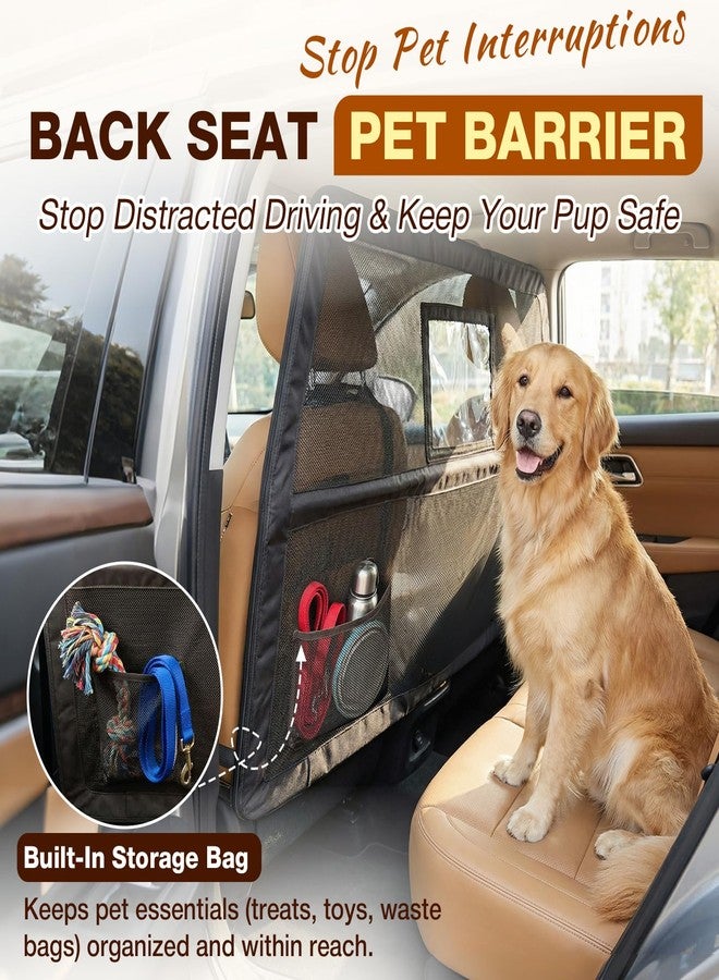 Loyala Dog Car Barriers for SUVs Trucks Cars Adjustable Dog Car Divider Pet Car Barrier for Back Seat Pet Barrier Universal-Fit Safety Travel Accessory 50" W x 56" W x 32" H - Image 3