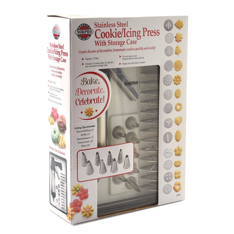 Norpro 3299 S/S Cookie/Icing Press with Case - Image 4