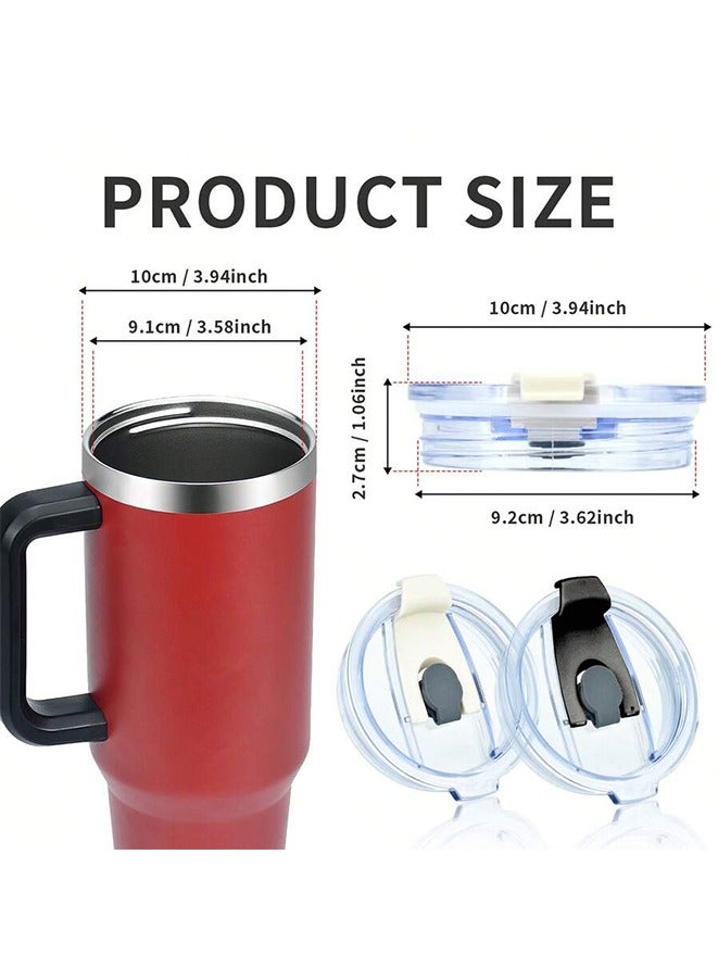 40 oz Tumbler Replacement Lid, Straw Lid, Screw Cap,Reusable Spill, Proof Splash Resistant, Replacement Lids Cover, Fit for Stanley and other Tumbler 40 oz(2 Pack)  - Image 5