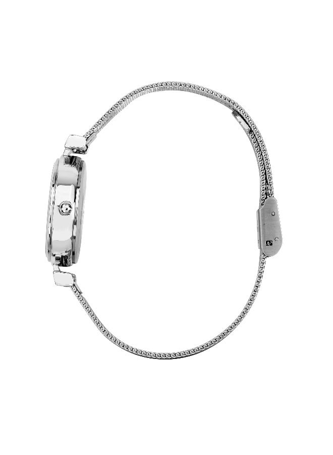 B&G Women's Pink Round Analog Dial with Silver Stainless Steel Band Watch - 30mm - R3853321503 - Image 3