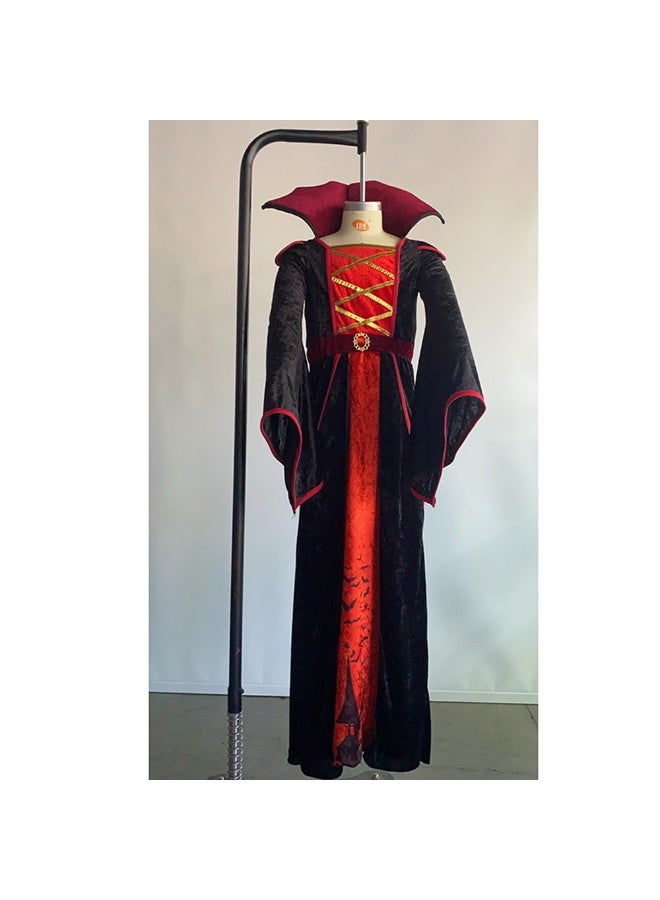 NIBEMINENT Halloween children's magic witch dress, puffy skirt, witch performance dress and dress - Image 1