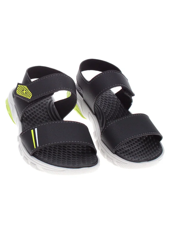 موليكينهو Molekinho Boys Sandals With Back Strap Black | Made In Brazil