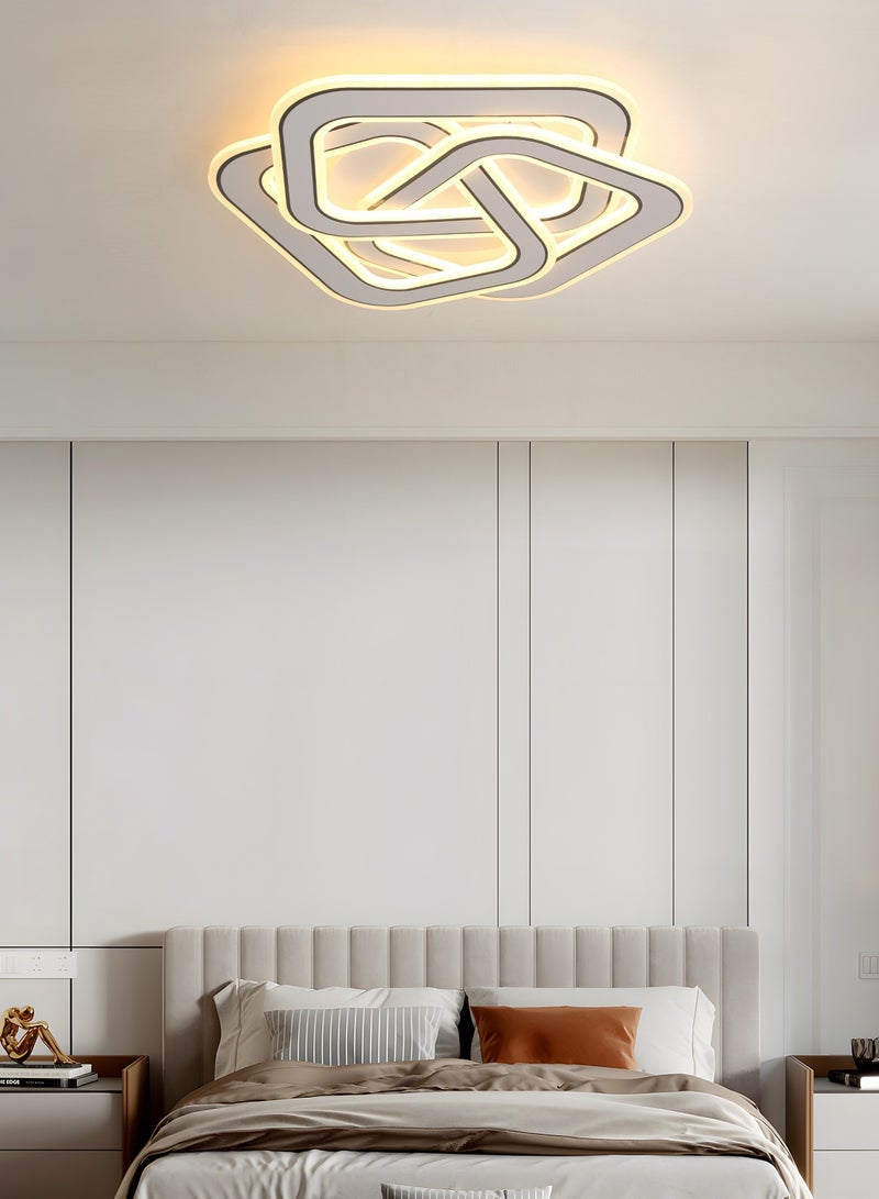 YATAI LIGHTING ضوء سقف LED، مصباح سقف مربع قابل للتعتيم مع تحكم عن بُعد، درجة حرارة لون قابلة للتعديل (3000K-6000K) مصباح سقف حديث لغرفة المعيشة، غرفة النوم، والممرات،105W - Image 5