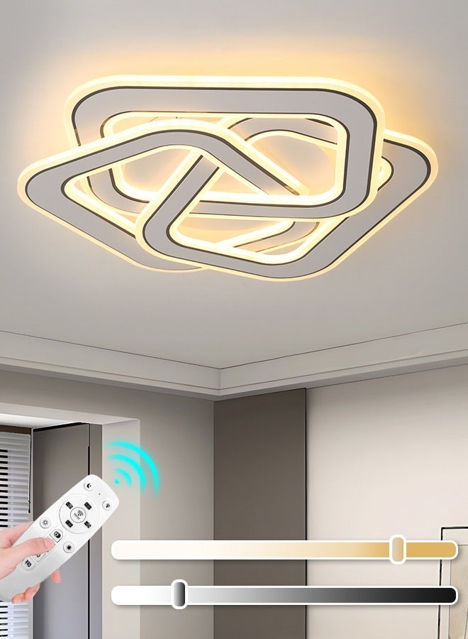 YATAI LIGHTING ضوء سقف LED، مصباح سقف مربع قابل للتعتيم مع تحكم عن بُعد، درجة حرارة لون قابلة للتعديل (3000K-6000K) مصباح سقف حديث لغرفة المعيشة، غرفة النوم، والممرات،105W - Image 1