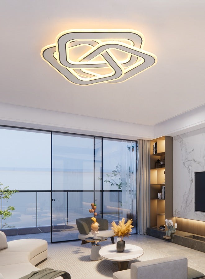 YATAI LIGHTING ضوء سقف LED، مصباح سقف مربع قابل للتعتيم مع تحكم عن بُعد، درجة حرارة لون قابلة للتعديل (3000K-6000K) مصباح سقف حديث لغرفة المعيشة، غرفة النوم، والممرات،105W - Image 2
