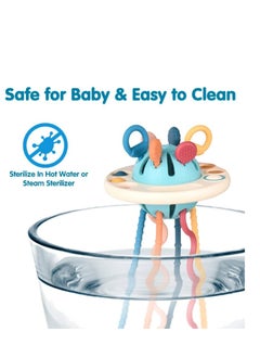 Mike Music Montessori Silicone Baby Sensory Toy - Multi-Textured Pull Strings for Brain Development, Easy to Clean  - Image 5