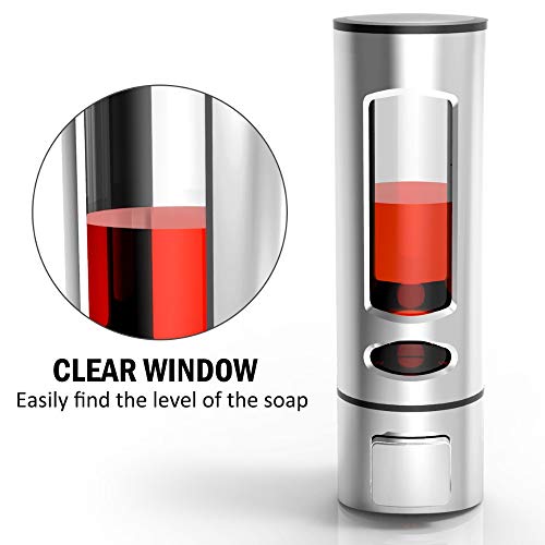 BATH GURU Abs Wall Mounted Shampoo Sanitizer Lotion Hand Dish Wash Gel Liquid Soap Dispenser for Bathroom Kitchen Pack of 2 (400 Ml, Gold & Chrome) - Image 4