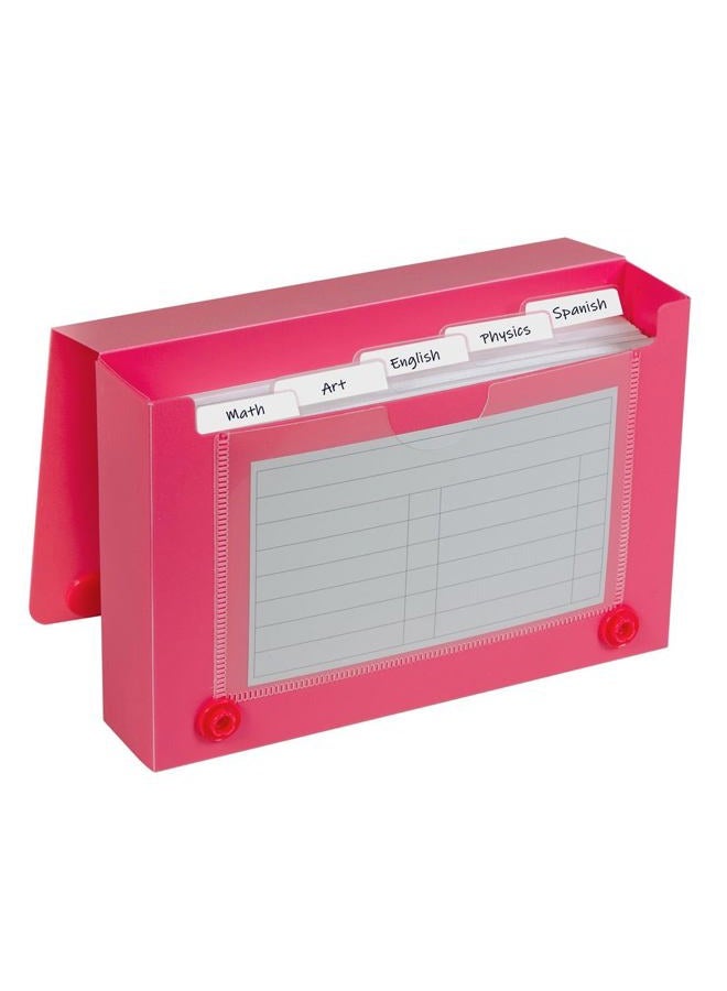 C-Line Polypropylene Index Card Case for 100 3 x 5 Inch Cards, Assorted (CLI58335) one unit per order - Image 1