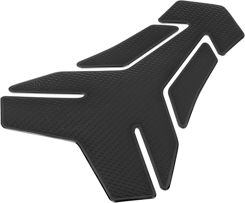 F FIERCE CYCLE Motorcycle Gas Oil Fuel Tank Protector PVC Rubber Pad Emblem Badge Sticker Black Protector Decal - Image 1