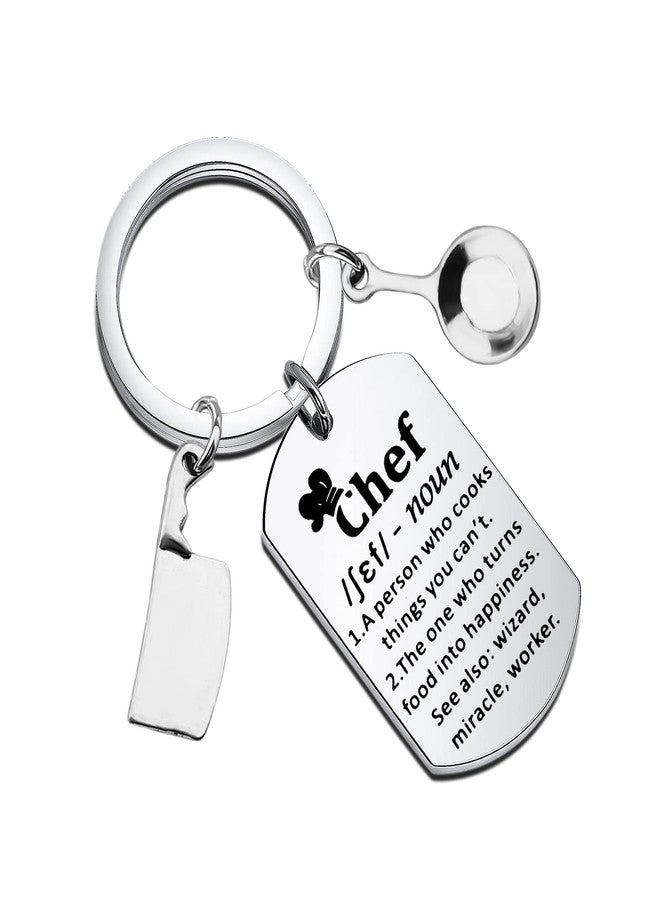 Gzrlyf Chef Keychain Chef Definition Gifts Culinary Gifts for Chef Cooks Chef Appreciation Gift Culinary School Gifts (Chef noun DT Keychain) - Image 1