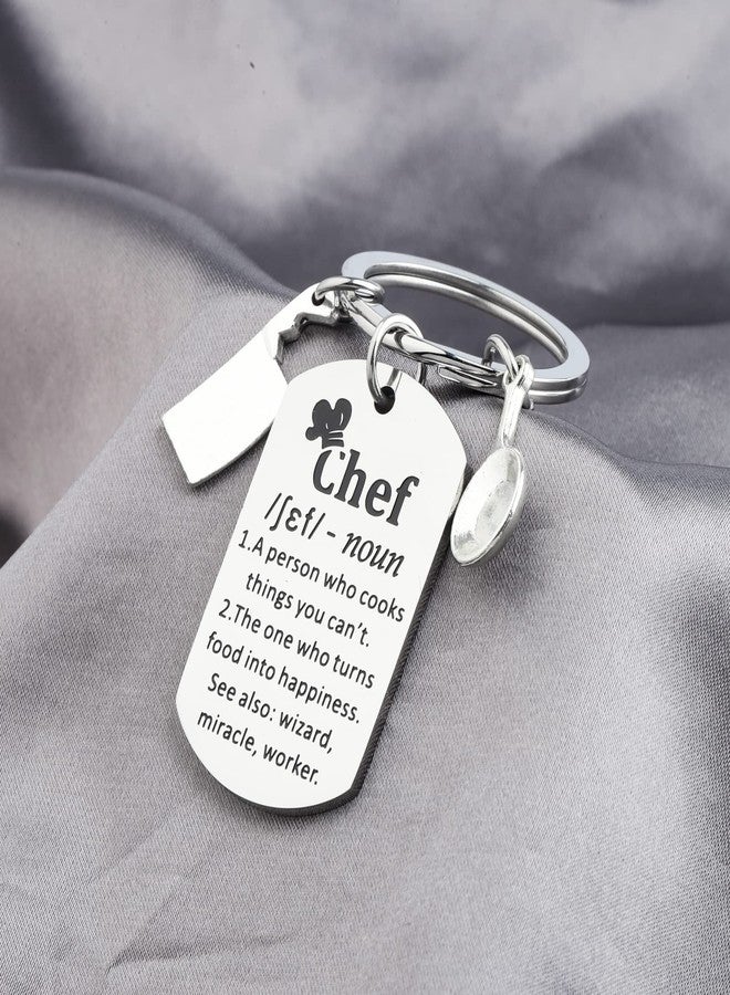 Gzrlyf Chef Keychain Chef Definition Gifts Culinary Gifts for Chef Cooks Chef Appreciation Gift Culinary School Gifts (Chef noun DT Keychain) - Image 4