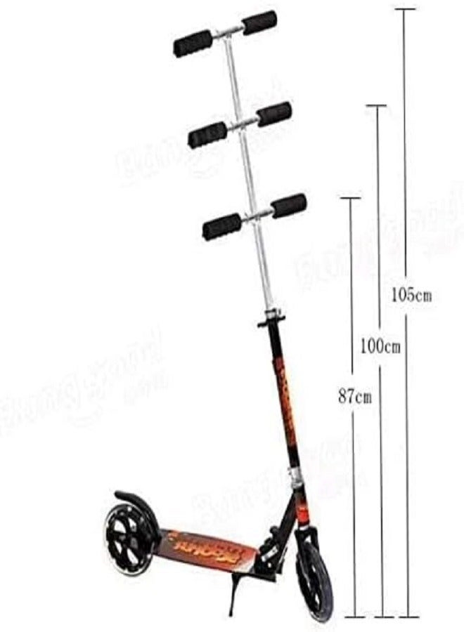 Foldable Jumbo Scooter With Brake - Heavy Duty Metal Body - Image 4