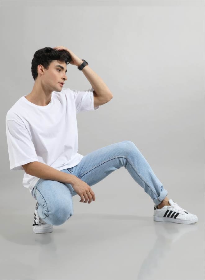 Dutees White Street Tees Oversized T-Shirt - Image 4