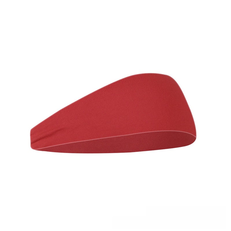 Generic Elastic Cotton Sweatband Unisex Sports Yoga Running Headband Rose color 