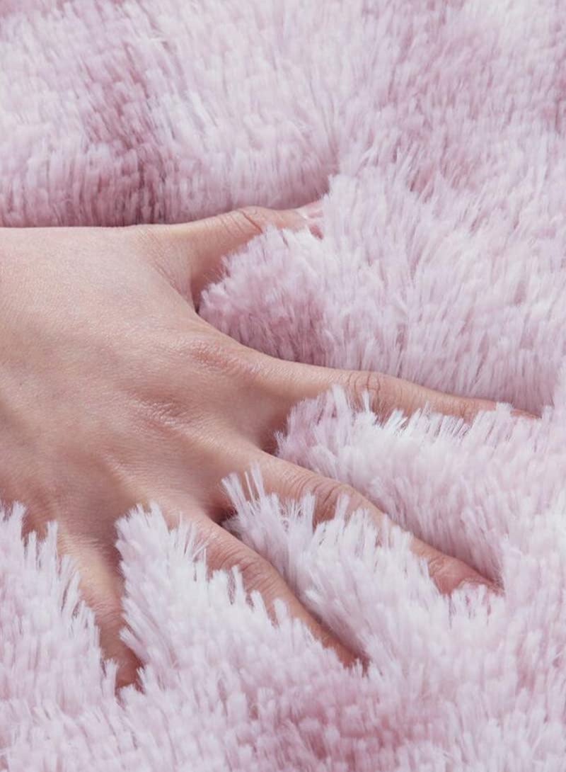 KYD Soft Rugs Fluffy Carpets Tie-Dye Rugs for Living Room Bedroom Nursery Home Decor Non-Slip Machine Washable Carpet Home Decorative Roundness Carpet 120x120 cm Pink - Image 3