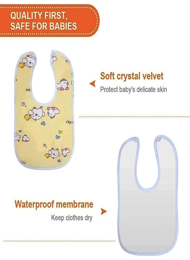 Joy Buzz Waterproof Spill Resistant Baby Feeding Printed Cotton Bibs With Snap Button Closure for 0 to 12 months new born baby/toddler - Pack of 12 (Multicolor 8) - Image 2