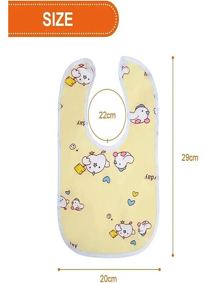 Joy Buzz Waterproof Spill Resistant Baby Feeding Printed Cotton Bibs With Snap Button Closure for 0 to 12 months new born baby/toddler - Pack of 12 (Multicolor 8) - Image 3