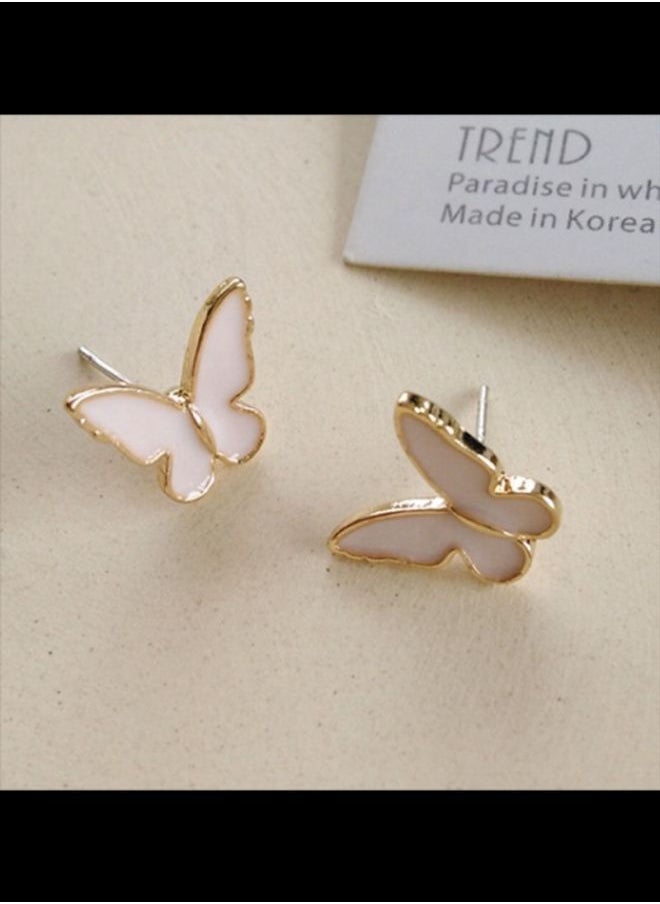 NIBEMINENT - Butterfly Design Stud Earrings - Image 1