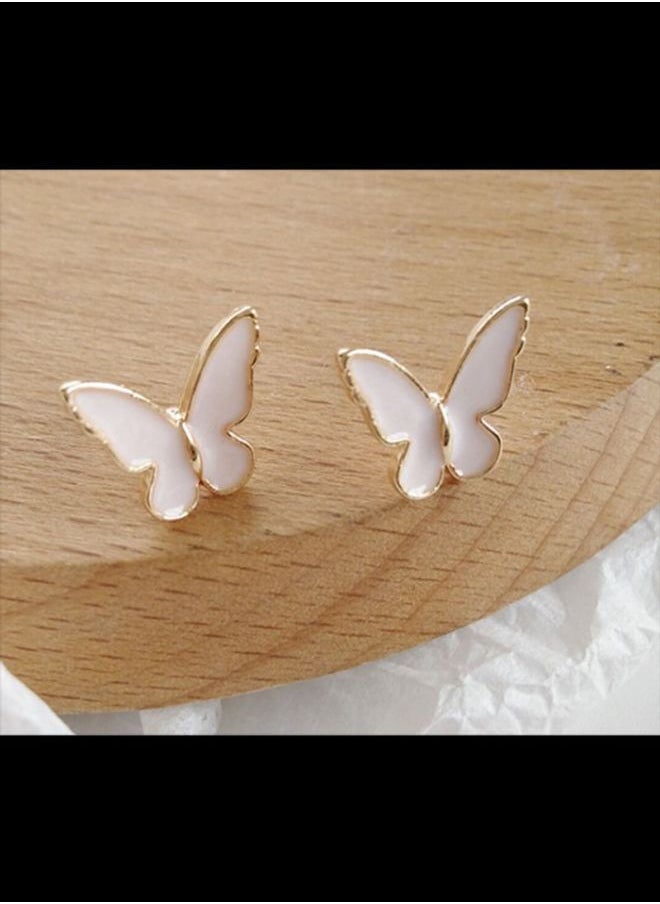 NIBEMINENT - Butterfly Design Stud Earrings - Image 1