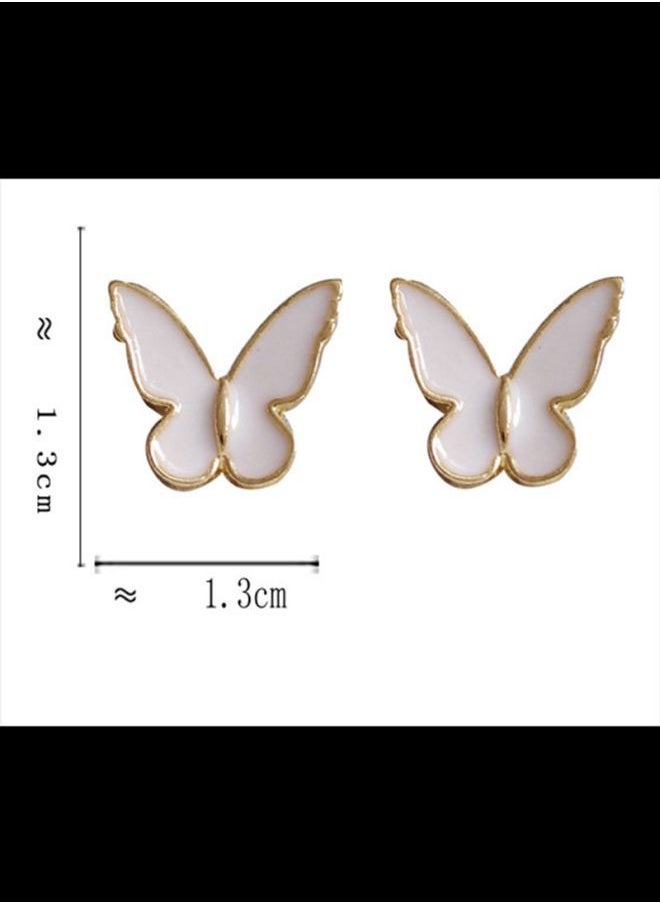 NIBEMINENT - Butterfly Design Stud Earrings - Image 1